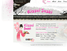 Tablet Screenshot of kissuisushi.com